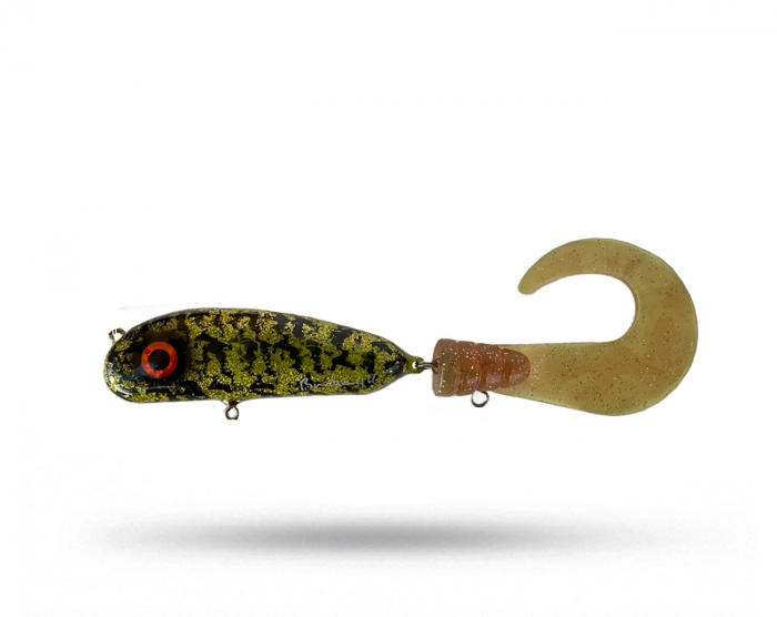 Brunnberg Lures BB Tail Shallow - Green MotorOil Burbot i gruppen Fiskedrag / Tailbeten hos Örebro Fiske & Outdoor AB (BB Tail Green M Burbot)